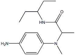 2-[(4-aminophenyl)(methyl)amino]-N-(pentan-3-yl)propanamide 结构式