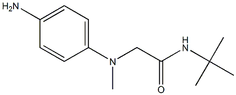 2-[(4-aminophenyl)(methyl)amino]-N-tert-butylacetamide 结构式