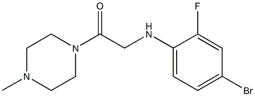 2-[(4-bromo-2-fluorophenyl)amino]-1-(4-methylpiperazin-1-yl)ethan-1-one 结构式