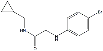 2-[(4-bromophenyl)amino]-N-(cyclopropylmethyl)acetamide 结构式