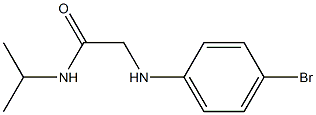 2-[(4-bromophenyl)amino]-N-(propan-2-yl)acetamide 结构式