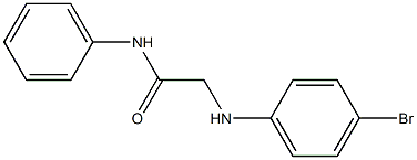 2-[(4-bromophenyl)amino]-N-phenylacetamide 结构式