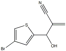 2-[(4-bromothiophen-2-yl)(hydroxy)methyl]prop-2-enenitrile 结构式