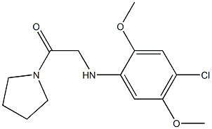2-[(4-chloro-2,5-dimethoxyphenyl)amino]-1-(pyrrolidin-1-yl)ethan-1-one 结构式