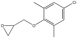 2-[(4-chloro-2,6-dimethylphenoxy)methyl]oxirane 结构式