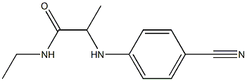 2-[(4-cyanophenyl)amino]-N-ethylpropanamide 结构式