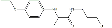2-[(4-ethoxyphenyl)amino]-N-(3-methoxypropyl)propanamide 结构式