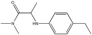 2-[(4-ethylphenyl)amino]-N,N-dimethylpropanamide 结构式