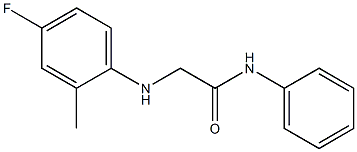 2-[(4-fluoro-2-methylphenyl)amino]-N-phenylacetamide 结构式