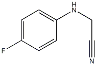 2-[(4-fluorophenyl)amino]acetonitrile 结构式