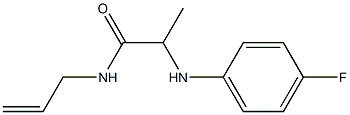 2-[(4-fluorophenyl)amino]-N-(prop-2-en-1-yl)propanamide 结构式