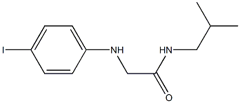 2-[(4-iodophenyl)amino]-N-(2-methylpropyl)acetamide 结构式