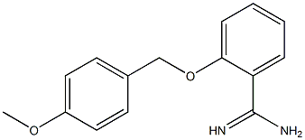 2-[(4-methoxybenzyl)oxy]benzenecarboximidamide 结构式