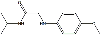 2-[(4-methoxyphenyl)amino]-N-(propan-2-yl)acetamide 结构式