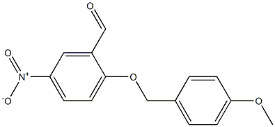 2-[(4-methoxyphenyl)methoxy]-5-nitrobenzaldehyde 结构式