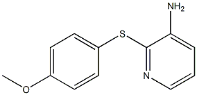 2-[(4-methoxyphenyl)sulfanyl]pyridin-3-amine 结构式