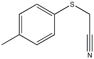 2-[(4-methylphenyl)sulfanyl]acetonitrile 结构式