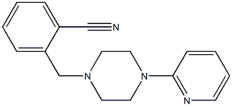 2-[(4-pyridin-2-ylpiperazin-1-yl)methyl]benzonitrile 结构式