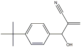 2-[(4-tert-butylphenyl)(hydroxy)methyl]prop-2-enenitrile 结构式