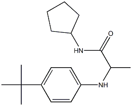 2-[(4-tert-butylphenyl)amino]-N-cyclopentylpropanamide 结构式