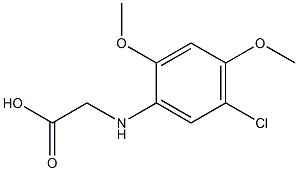 2-[(5-chloro-2,4-dimethoxyphenyl)amino]acetic acid 结构式