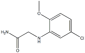 2-[(5-chloro-2-methoxyphenyl)amino]acetamide 结构式