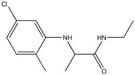 2-[(5-chloro-2-methylphenyl)amino]-N-ethylpropanamide 结构式