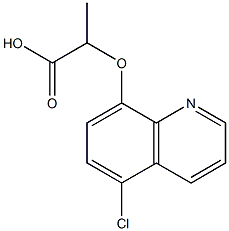 2-[(5-chloroquinolin-8-yl)oxy]propanoic acid 结构式