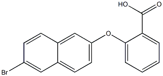 2-[(6-bromonaphthalen-2-yl)oxy]benzoic acid 结构式