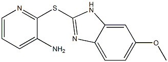 2-[(6-methoxy-1H-1,3-benzodiazol-2-yl)sulfanyl]pyridin-3-amine 结构式