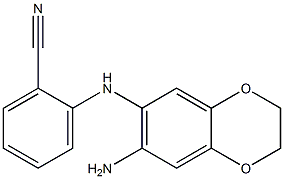 2-[(7-amino-2,3-dihydro-1,4-benzodioxin-6-yl)amino]benzonitrile 结构式