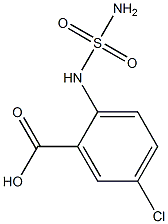 2-[(aminosulfonyl)amino]-5-chlorobenzoic acid 结构式