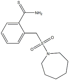 2-[(azepane-1-sulfonyl)methyl]benzene-1-carbothioamide 结构式