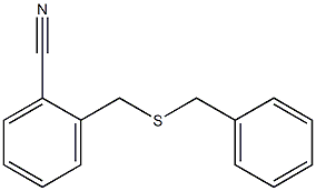 2-[(benzylsulfanyl)methyl]benzonitrile 结构式