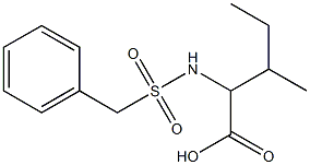 2-[(benzylsulfonyl)amino]-3-methylpentanoic acid 结构式