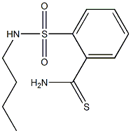 2-[(butylamino)sulfonyl]benzenecarbothioamide 结构式
