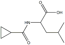 2-[(cyclopropylcarbonyl)amino]-4-methylpentanoic acid 结构式