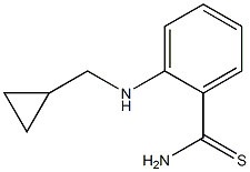 2-[(cyclopropylmethyl)amino]benzene-1-carbothioamide 结构式