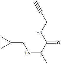 2-[(cyclopropylmethyl)amino]-N-(prop-2-yn-1-yl)propanamide 结构式