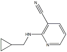 2-[(cyclopropylmethyl)amino]nicotinonitrile 结构式