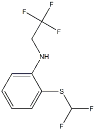 2-[(difluoromethyl)sulfanyl]-N-(2,2,2-trifluoroethyl)aniline 结构式