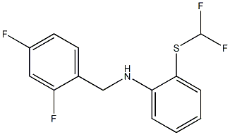 2-[(difluoromethyl)sulfanyl]-N-[(2,4-difluorophenyl)methyl]aniline 结构式