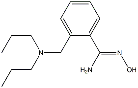 2-[(dipropylamino)methyl]-N'-hydroxybenzenecarboximidamide 结构式