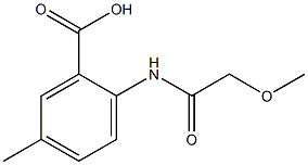 2-[(methoxyacetyl)amino]-5-methylbenzoic acid 结构式