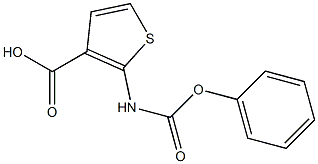 2-[(phenoxycarbonyl)amino]thiophene-3-carboxylic acid 结构式