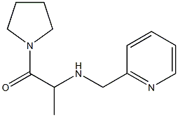 2-[(pyridin-2-ylmethyl)amino]-1-(pyrrolidin-1-yl)propan-1-one 结构式