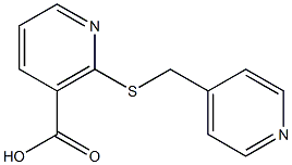 2-[(pyridin-4-ylmethyl)thio]nicotinic acid 结构式