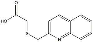2-[(quinolin-2-ylmethyl)sulfanyl]acetic acid 结构式