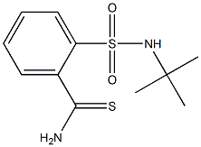 2-[(tert-butylamino)sulfonyl]benzenecarbothioamide 结构式