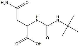 2-[(tert-butylcarbamoyl)amino]-3-carbamoylpropanoic acid 结构式